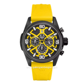 CHRIST VERRA Velocity Chrono CV 12254G-36 BLK/YLW Men's Watches Yellow Black Rubber Strap